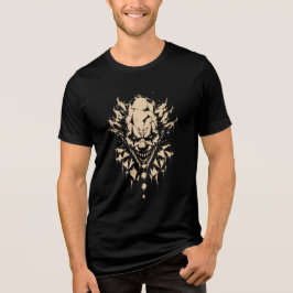 Engelachtige clown Halloween - Streetwear Grafisch Tri-Blend Shirt