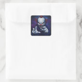 Engelachtige Clown Sticker (Tas)