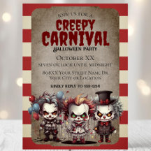 Engelachtige Clowns Halloween Kermis Feest