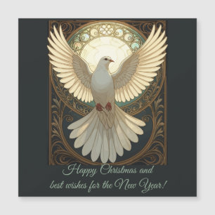 Engelachtige Duif Vintage Art Nouveau Vector
