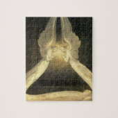 Engelachtige engelen bidden over Jezus Christus in Legpuzzel (Verticaal)