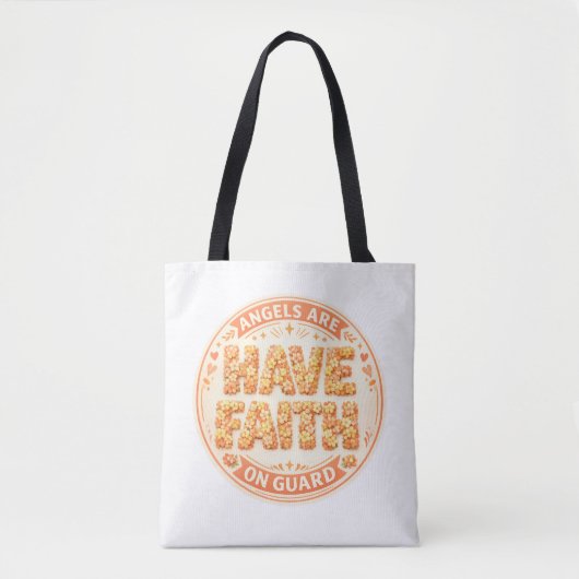 Engelachtige Faith Tote tas (Voorkant)