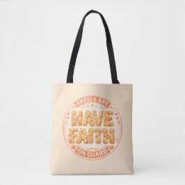 Engelachtige Faith Tote tas