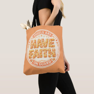 Engelachtige Faith Tote tas