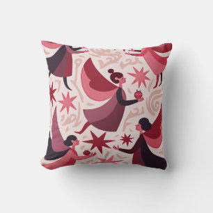 Engelachtige Figuren Mid-Century Modern Kitschmas Kussen
