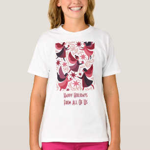 Engelachtige figuren Mid-Century Modern Kitschmas T-shirt