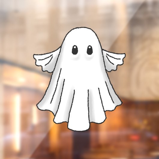 Engelachtige Geest voor Halloween Raamsticker (Vel 2)