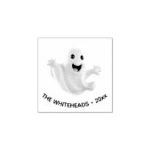 Engelachtige Griezelfees Halloween Rubberstempel (Afrduk)