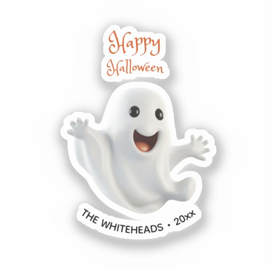 Engelachtige Griezelfees Halloween Sticker (Voorkant)