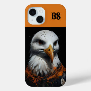 Engelachtige griezelige Halloween-meeuw in vermomm iPhone 15 Case