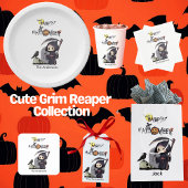 Engelachtige Grim Reaper Kerkhof Kraai Custom Hall Cadeaupapier