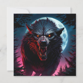 Engelachtige Grommende Weerwolf Kaart