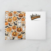 Engelachtige Halloween geest Feestdagen Kaart (Binnen)