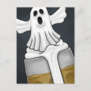 Engelachtige Halloween Geest Feestdagenkaart