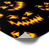 Engelachtige Halloween-gezichten Poster (Hoek)