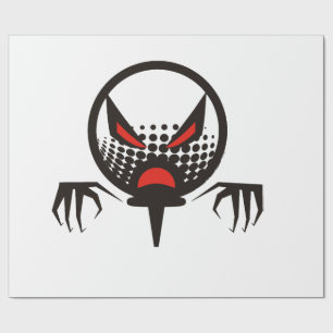 Engelachtige Halloween-groepskerkhof Cadeaupapier