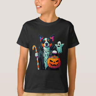Engelachtige Halloween Honden Geest Griezelige Sno T-shirt