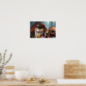 Engelachtige Halloween. Poster (Keuken)