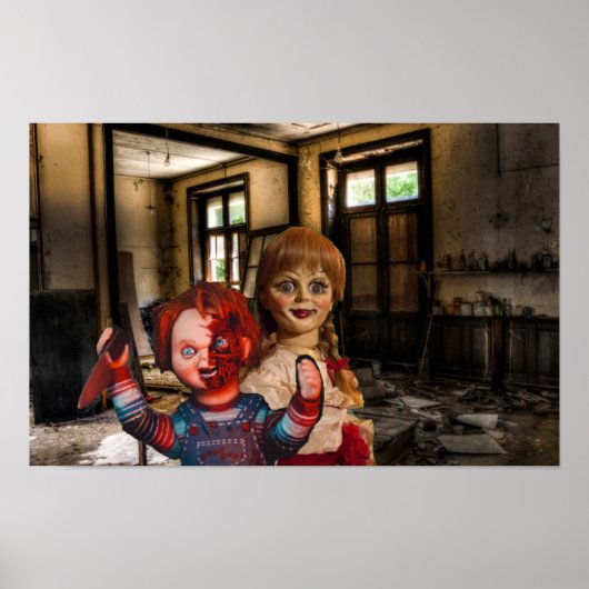 Engelachtige Halloween. Poster (Voorkant)