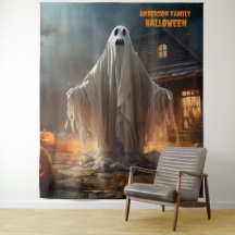 Engelachtige Halloween-spook hangend