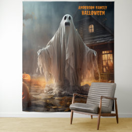 Engelachtige Halloween-spook hangend Wandkleed