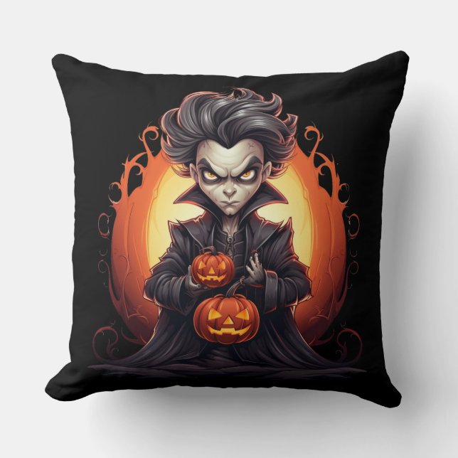 Engelachtige Halloween vampier Kussen (Voorkant)