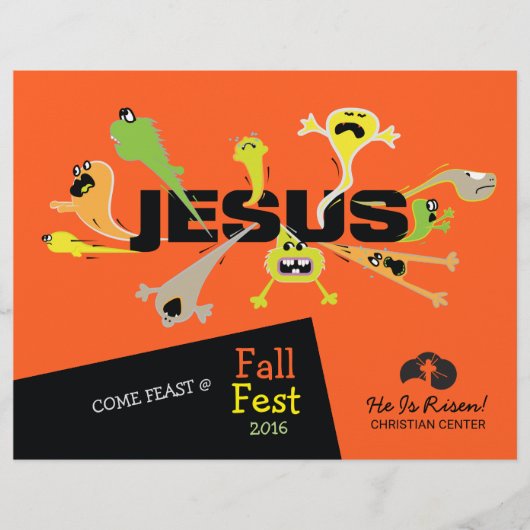 Engelachtige Jezus Flyer (Voorkant)