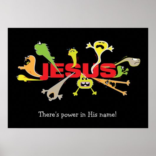 Engelachtige Jezus Poster (Voorkant)