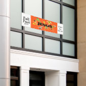 Engelachtige Jezus Spandoek (Buitenkant Gebouw)