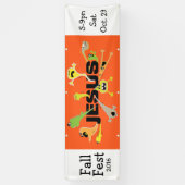 Engelachtige Jezus Spandoek (Verticaal)
