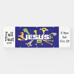 Engelachtige Jezus Spandoek