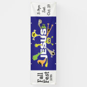 Engelachtige Jezus Spandoek (Verticaal)