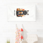 Engelachtige Katte Halloween Spandoek (Insitu)