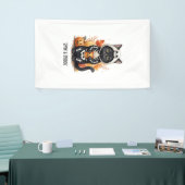 Engelachtige Katte Halloween Spandoek (Beurs)