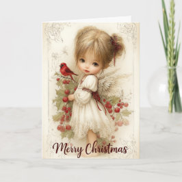 Engelachtige kerstgroetkaart kaart