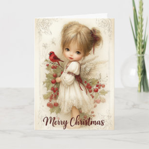 Engelachtige kerstgroetkaart kaart