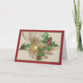 Engelachtige Kerstmis Feestdagen Kaart (Voorkant)