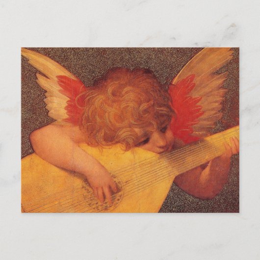 Engelachtige Kerstmis van de Musicus Feestdagenkaart (Voorkant)