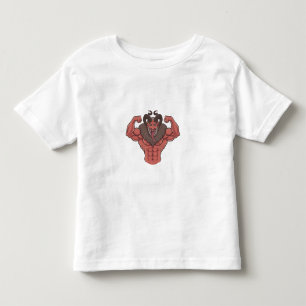 Engelachtige Krampus Kerstmis Flexing Spier Fitnes Kinder Shirts