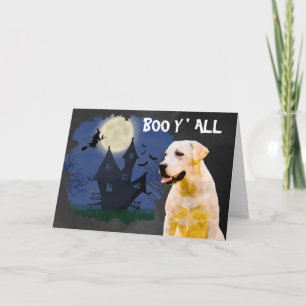 Engelachtige Labrador Halloween Kaart