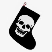 Engelachtige lachende schedel grote kerstsok (Voorkant (Hangend))