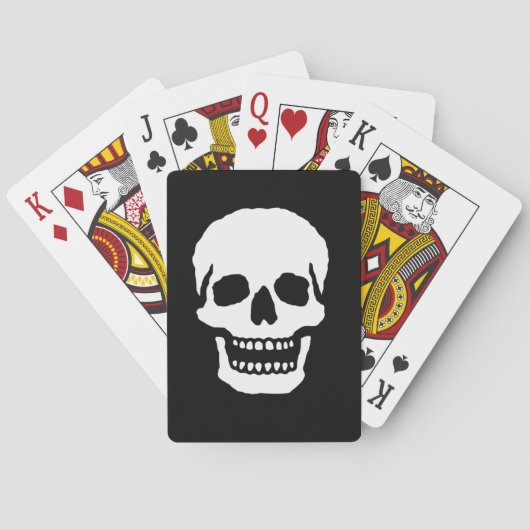 Engelachtige lachende schedel pokerkaarten (Achterkant)
