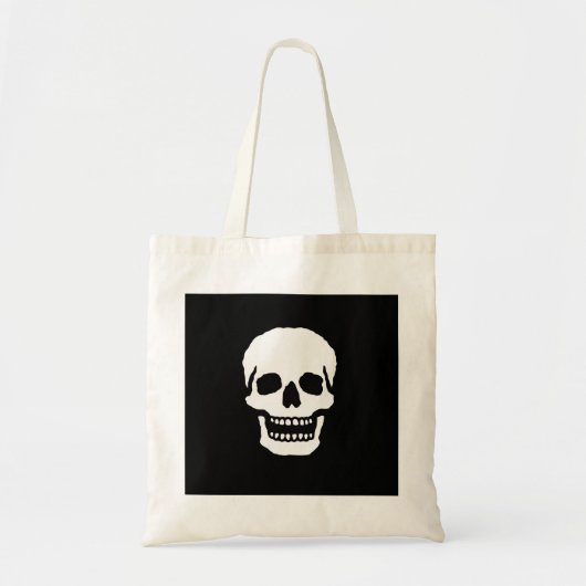 Engelachtige lachende schedel tote bag (Voorkant)