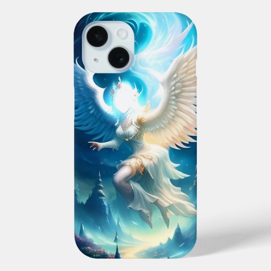 Engelachtige Landschap Vleugels Case-Mate iPhone Case (Achterkant)