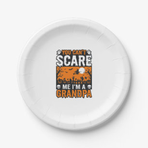 Engelachtige Opa Vintage Halloween Shirt Ontwerp_1 Papieren Bordje