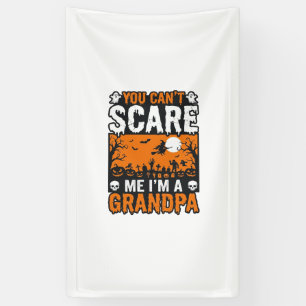 Engelachtige Opa Vintage Halloween Shirt Ontwerp_1 Spandoek