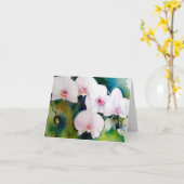 Engelachtige Orchideeën notecard, met envelop Kaart (Gele Bloem)