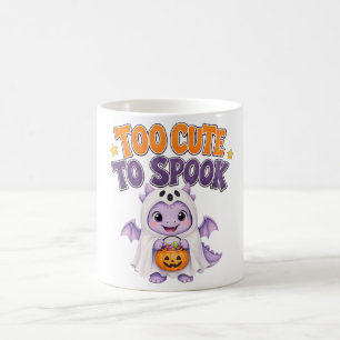 Engelachtige Paarse Baby Draak Halloween Koffie Koffiemok