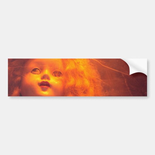 Engelachtige pop en rat bumpersticker (Voorkant)