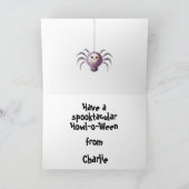 Engelachtige Pug Halloween Kaart (Binnen)